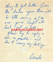 Carole Landis Letter To Lt. Troy