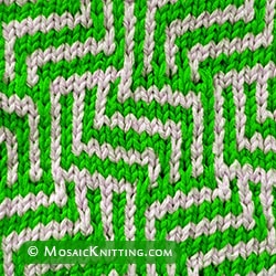 Mosaic Knitting: Colourful, and Surprisingly Simple. Maze stitch