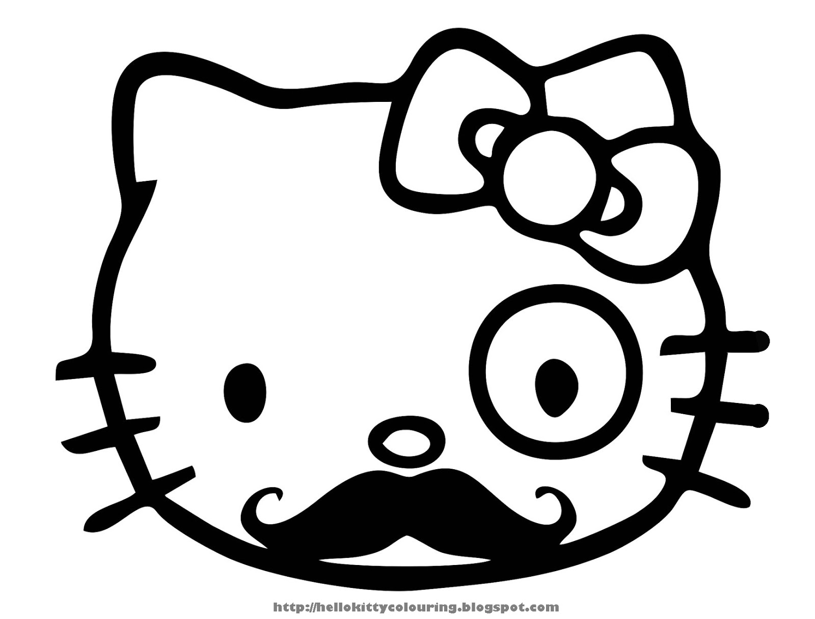 a coloring pages of hello kitty - photo #3