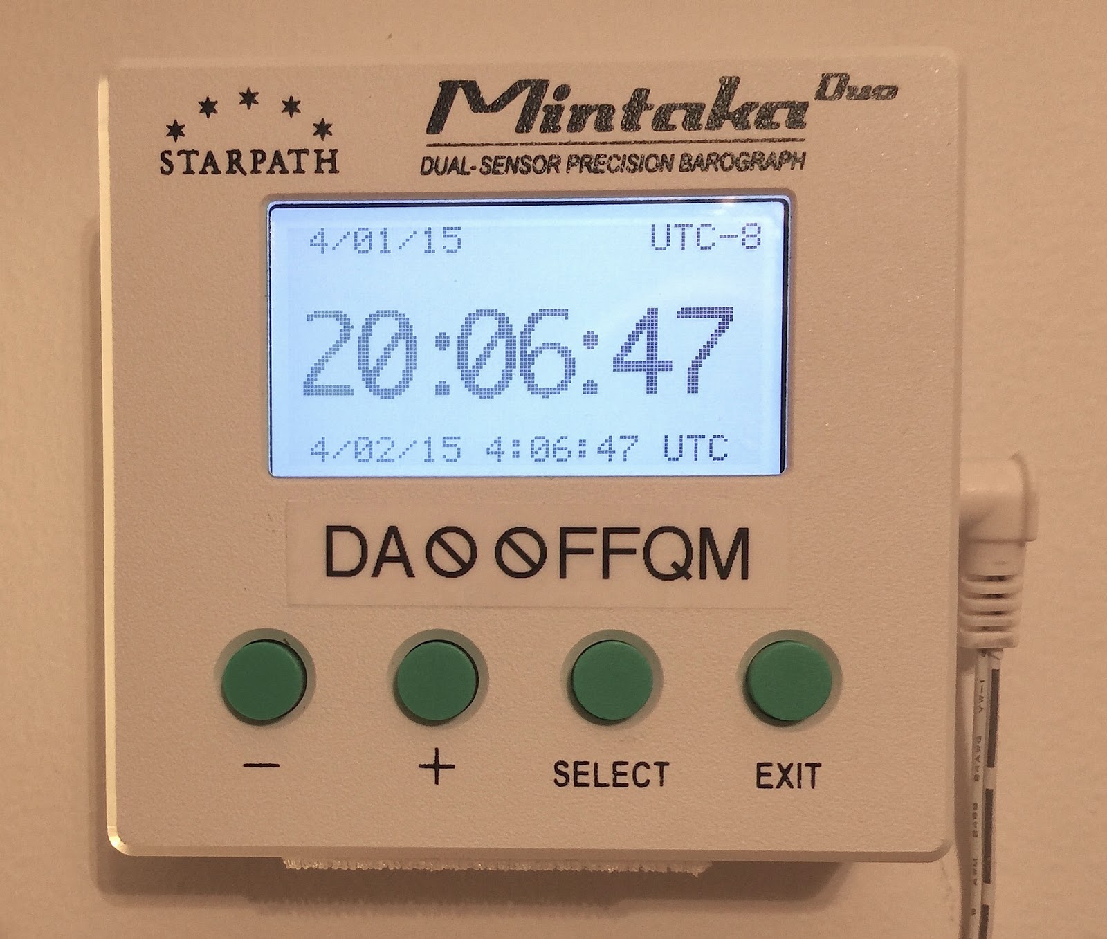 Mintaka Duo Sensor Digital Barometer