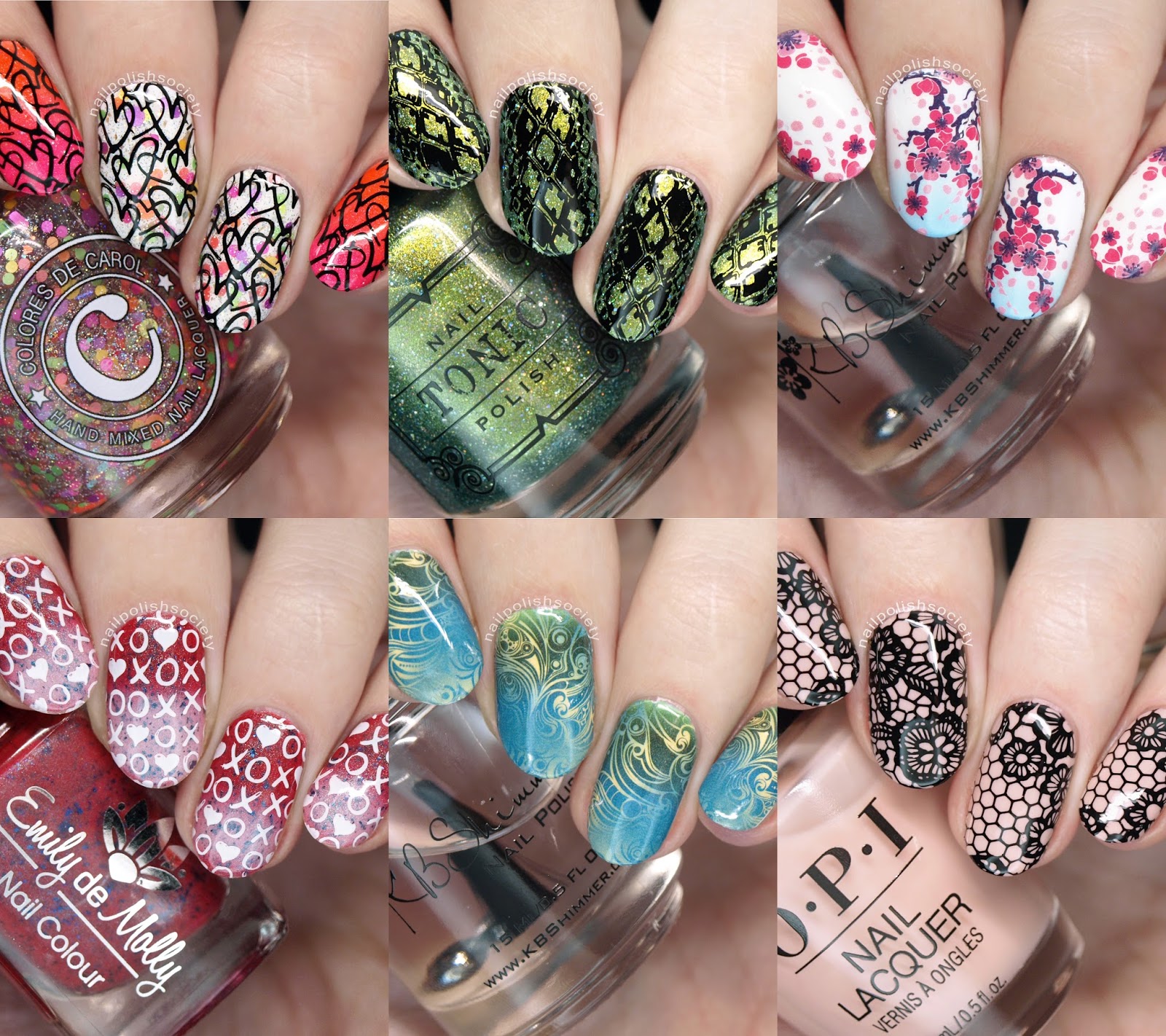 Designer Nail Stamp Plate D