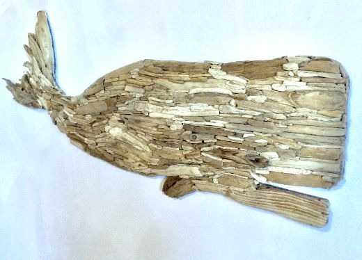 Large Driftwood Whale
