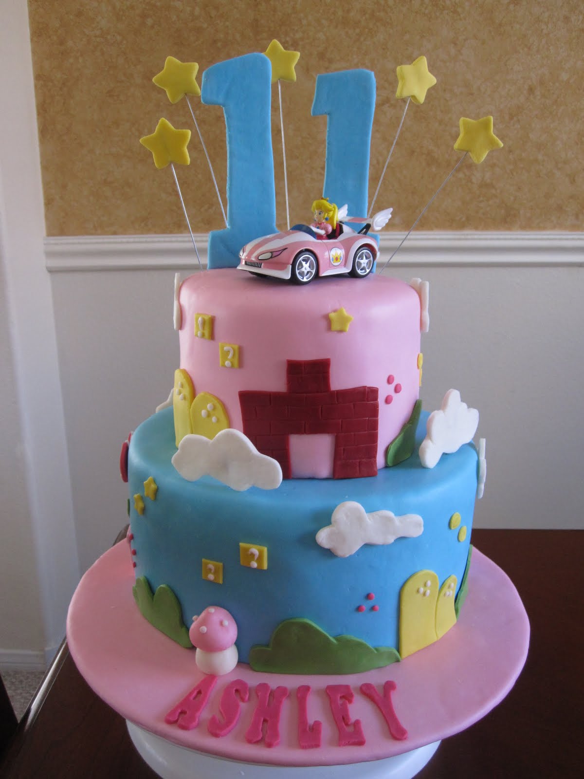 Baby Shower Cakes Princess Peach Car Cake