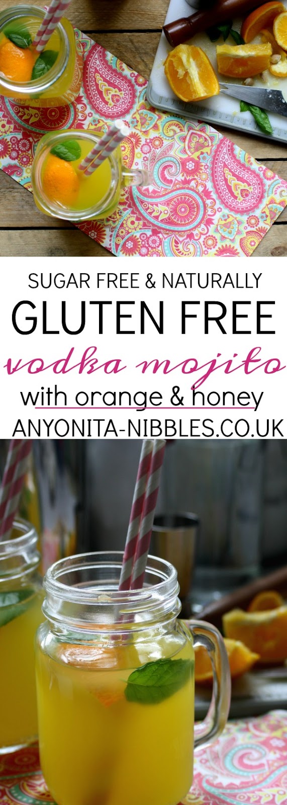 Sugar Free Orange and Honey Vodka Mojito