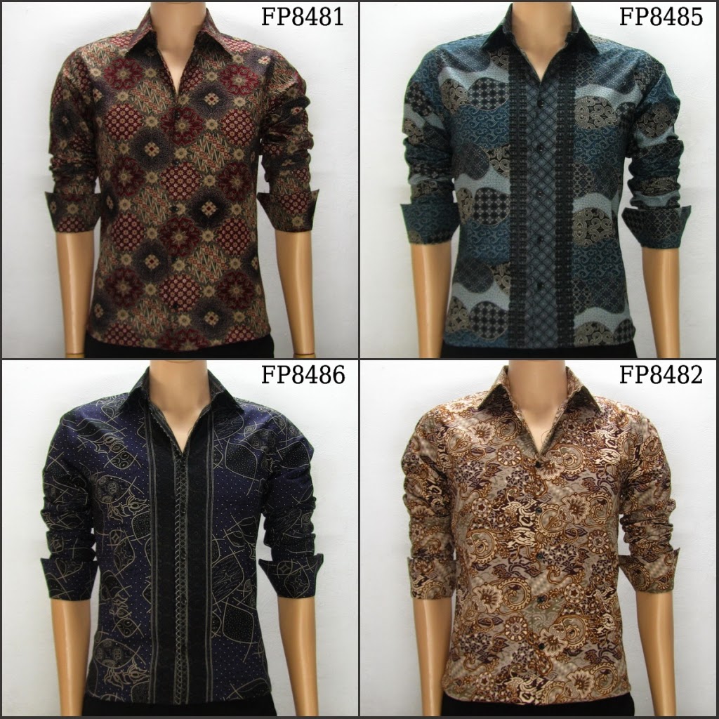 Foto gambar model baju batik pria danar hadi slim fit keren | Terbaru