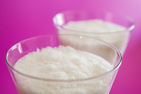 mousse de coco no liquidificador
