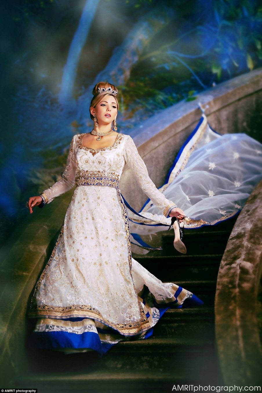 The vision behind Cinderella was Annie Leibovitz's shot.
