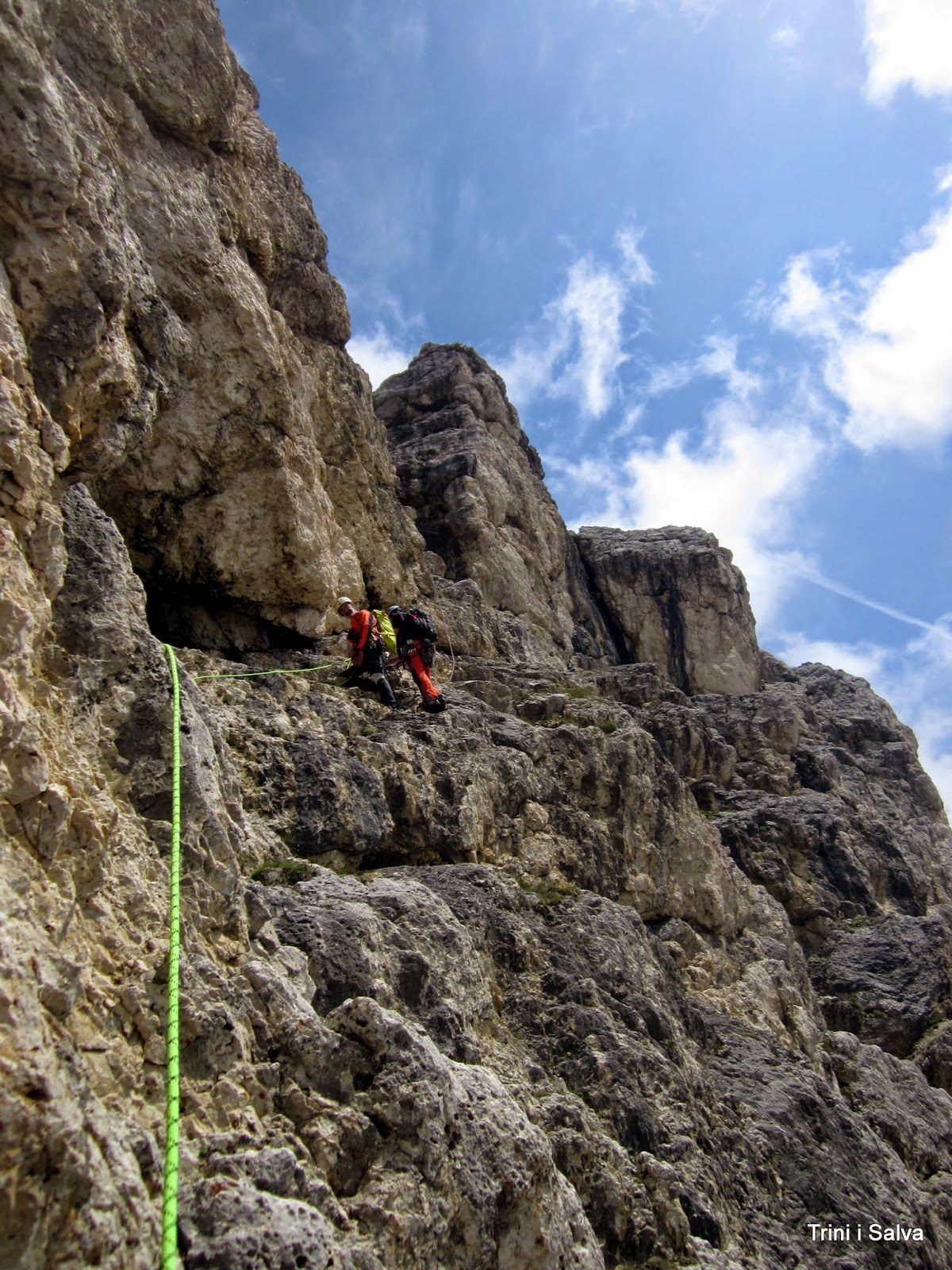 TRINI Y SALVA Vía "Del Buco", por la entrada original Piccolo