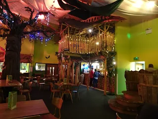 jungle theme bar indoor play area
