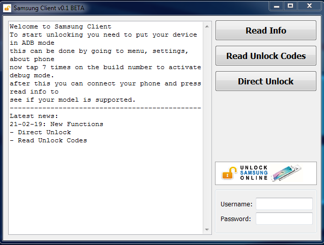 Samsung Network Unlock Tool Beta Version Download Free ~ All Mobile