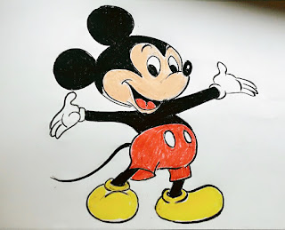 Cara Menggambar Mickey Mouse Kartun
