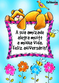 Mensagens da Net: feliz aniversario amiga