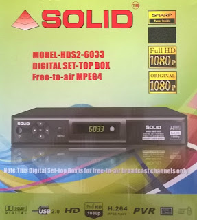 SOLID HDS2-6024 MPEG-4 / DVB-S2 FTA Satelllite Decoder
