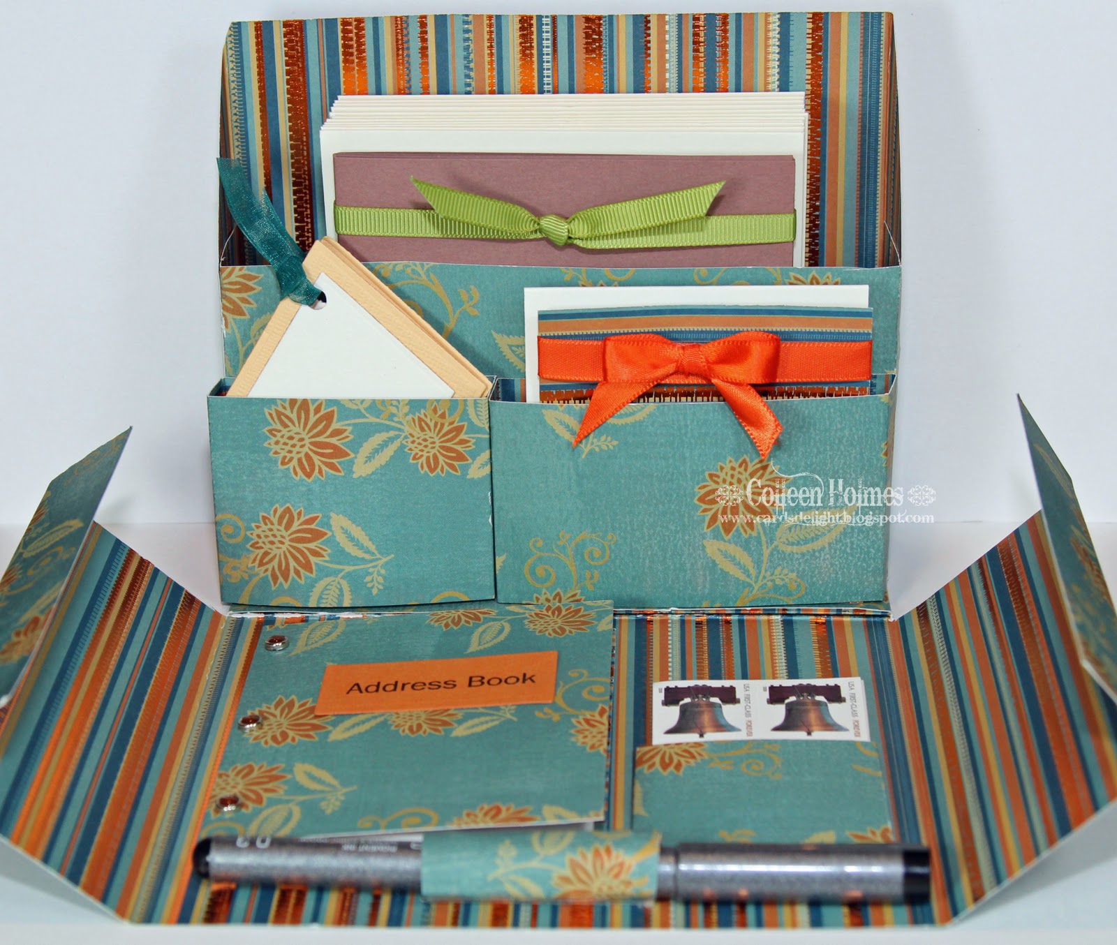A Cards Delight Homemade Stationary Gift Box