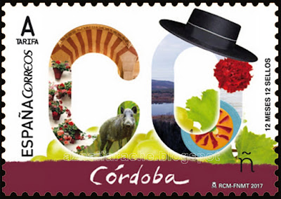 Filatelia - Córdoba - 12 meses, 12 sellos - Sello emitido el 2 de mayo de 2017