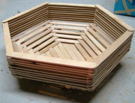 Gambar Mangkok Segi 6 Stick Es  Krim  Hexagonal Bowl 