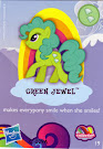 My Little Pony Wave 9 Green Jewel Blind Bag Card