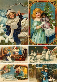 Большая коллекция рождественских старинных открыток