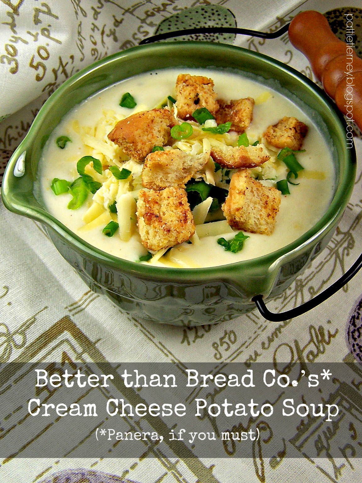 OllaPodrida Better than Bread Co.’s* Cream Cheese Potato Soup (*Panera, if you must)