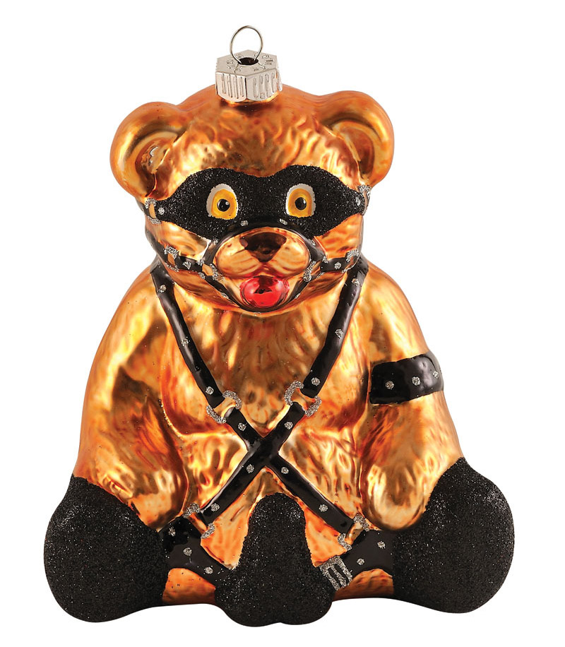 Bondage teddy bear ornament