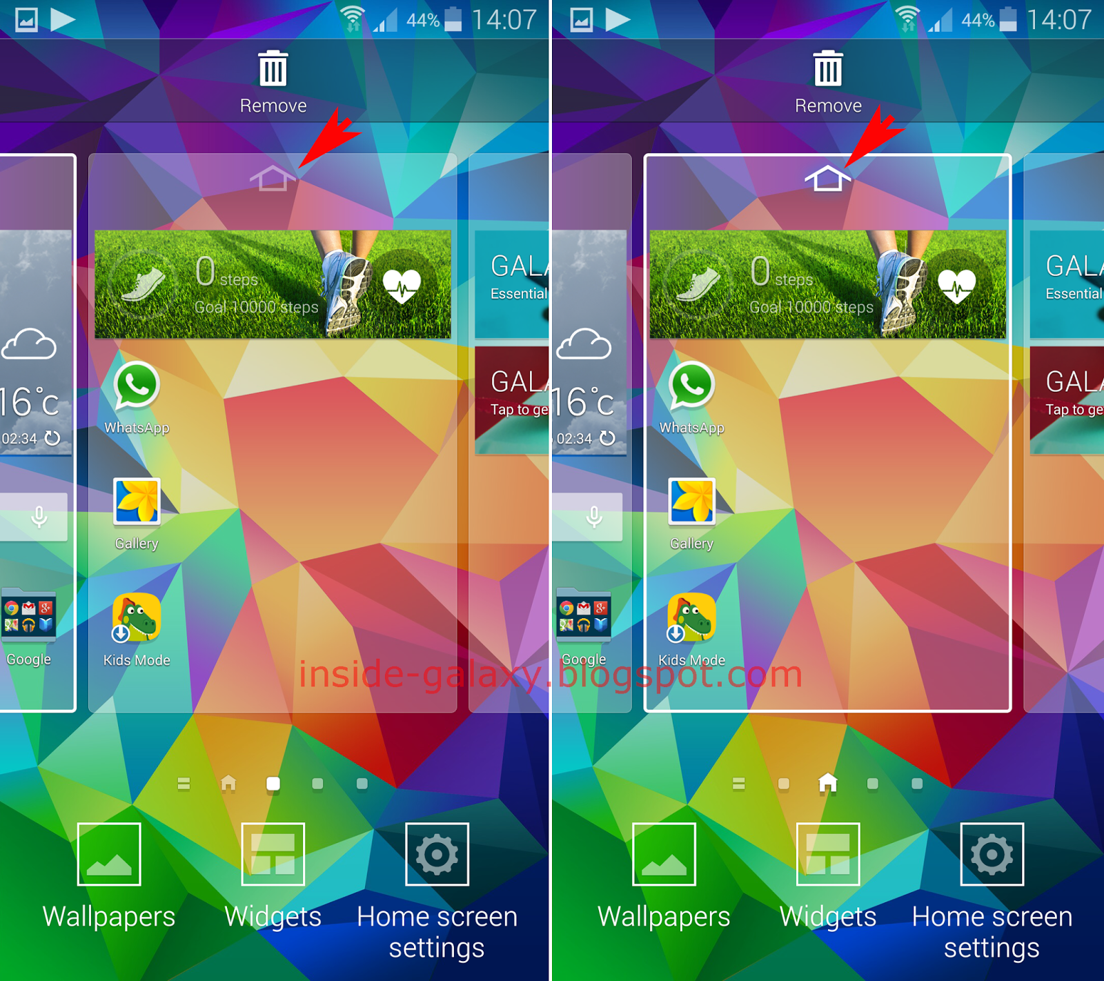Inside Galaxy Samsung Galaxy S5 How to Add, Rearrange, Delete and Set