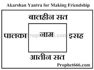 Akarshan Yantra for Making Close, True and Strong  Friendship