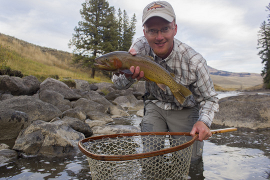 A nice cutthroat on the Lamar River in Yellowstone National Park