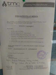 Lowongan kerja PT. TRIMITRA CIKARANG april 2017