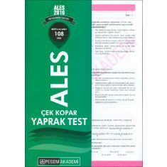 Pegem Akademi ALES Çek Kopar Yaprak Test (2016) Pegem Akademi ALES Çek Kopar Yaprak Test (2016)