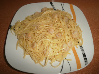  TALLARINES CON GAMBAS AL AJILLO 