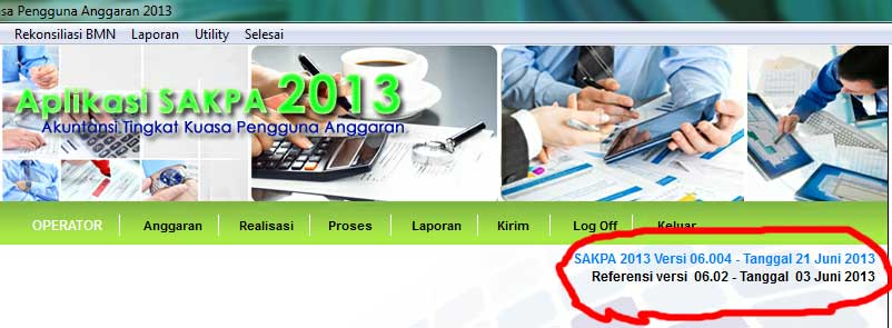 Update Aplikasi SAKPA Ver 06.004 (2 Juli 2013)