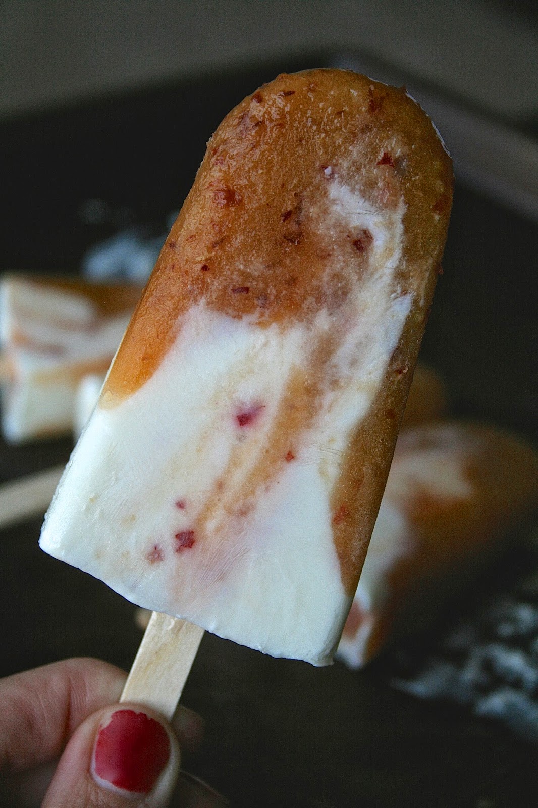 Oregon Transplant Nectarine Yogurt Pops
