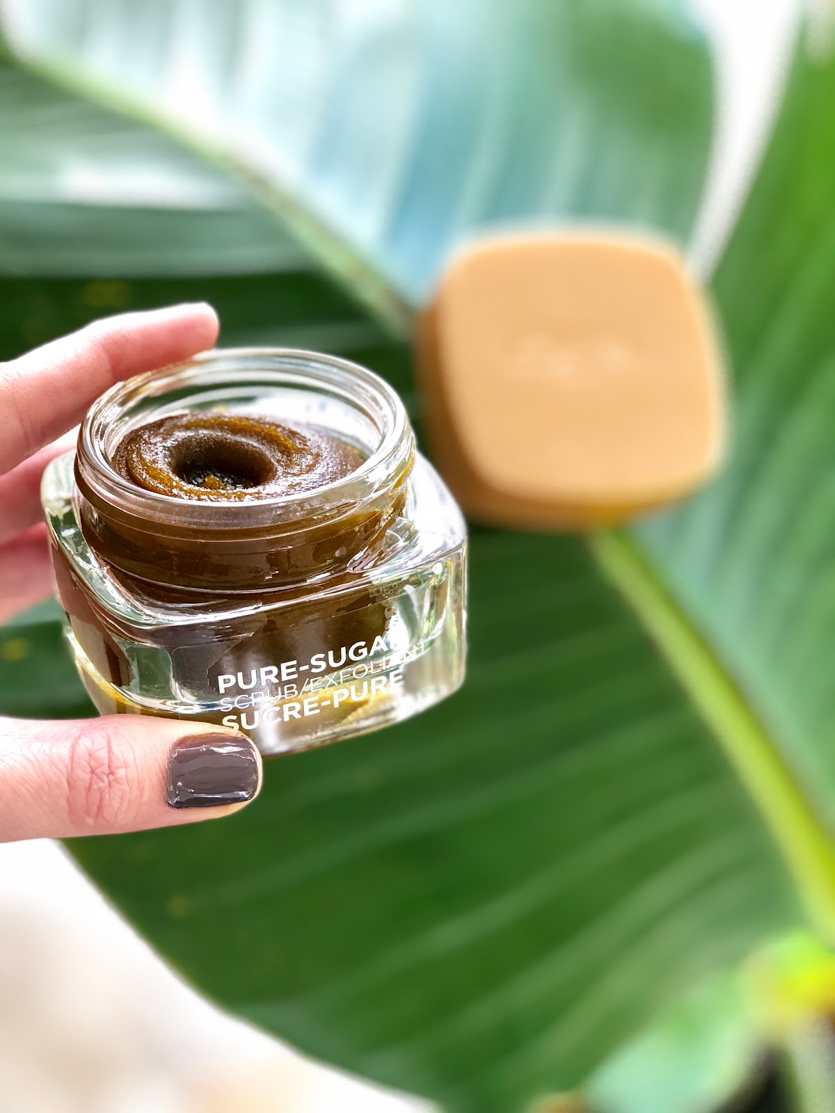 L'Oreal PURESUGAR Smooth & Glow Face Scrub & Hair Oil Treatment A