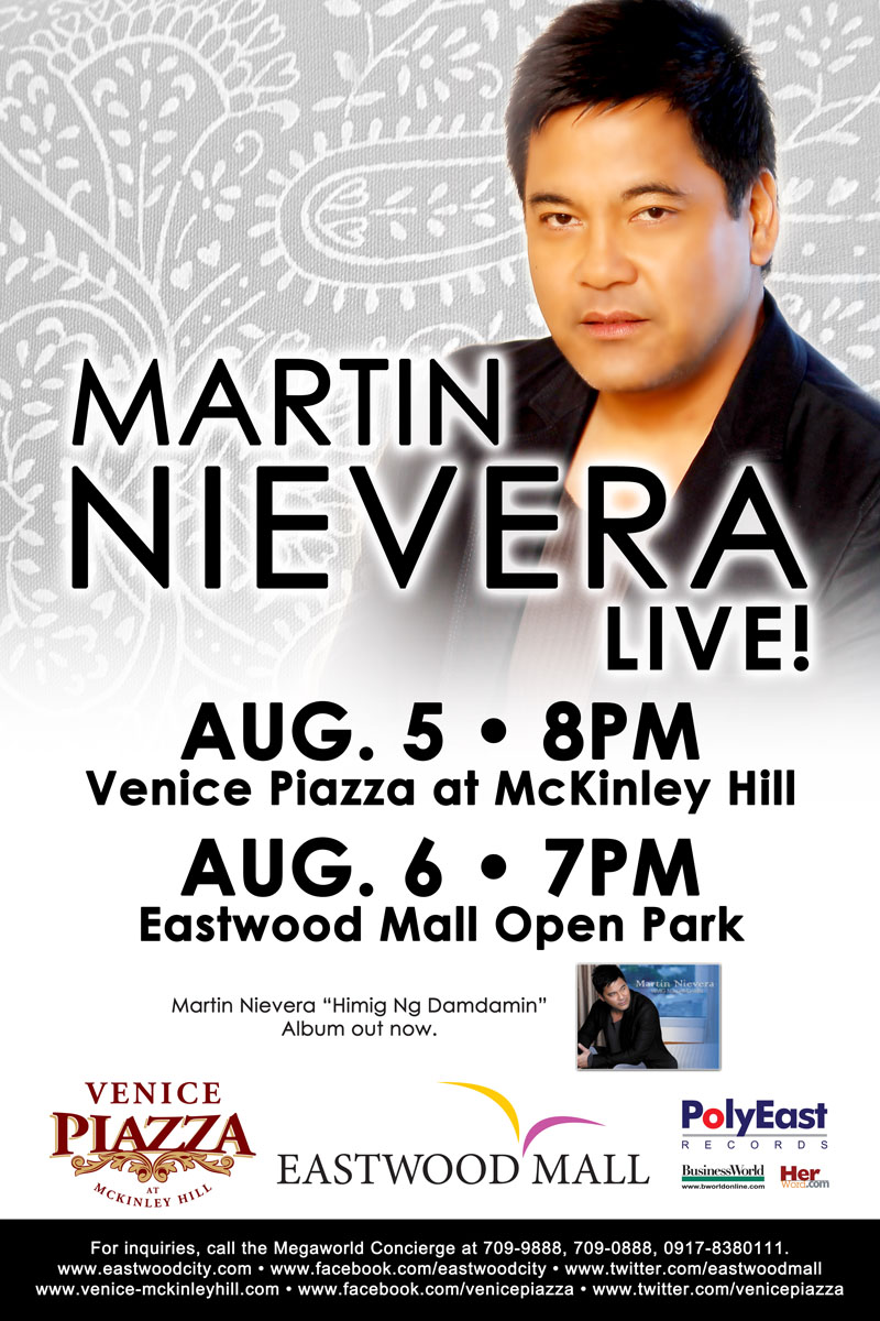 Martin Nievera Live at Eastwood Mall, Poster, Picture
