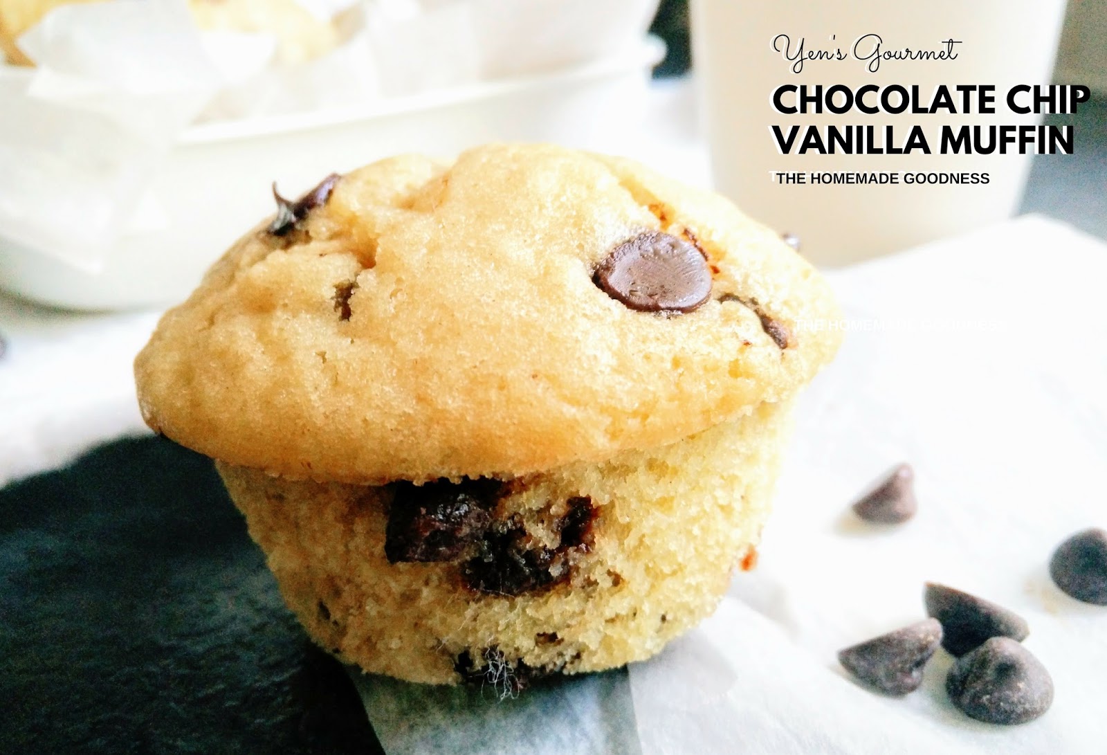 Yen's Gourmet Chocolate Chip Vanilla Muffin