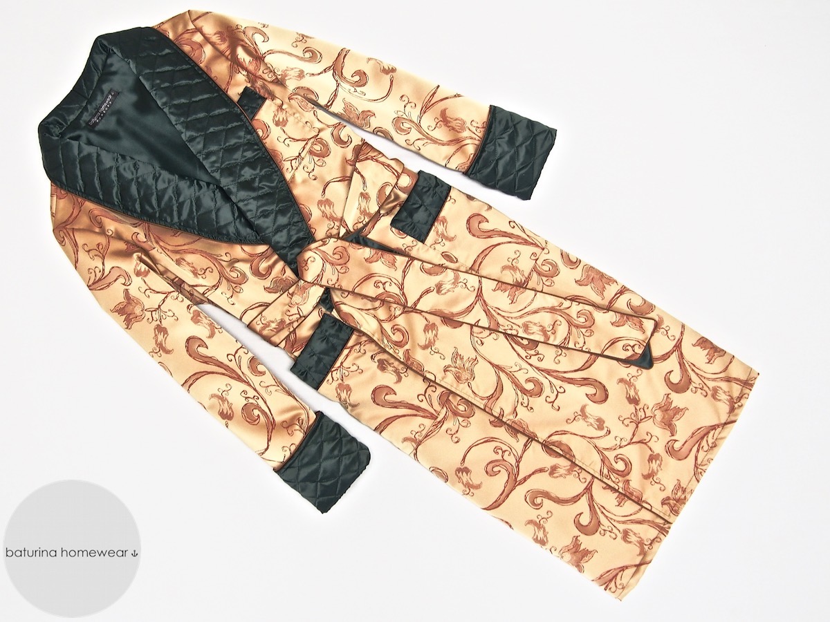 Mens Silk Print Satin Robe Long Sleeve Paern Silk Bathrobe Mens For Summer  Leisure And Home Dressing From Blueberry07, $28.01 | DHgate.Com