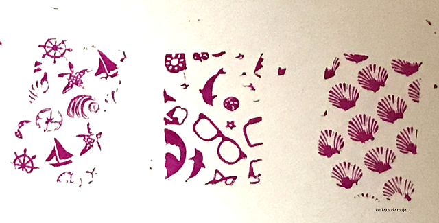 Mil diseños de uñas: febrero 2013 Reflejos de Mujer: Placa con diseños veraniegos