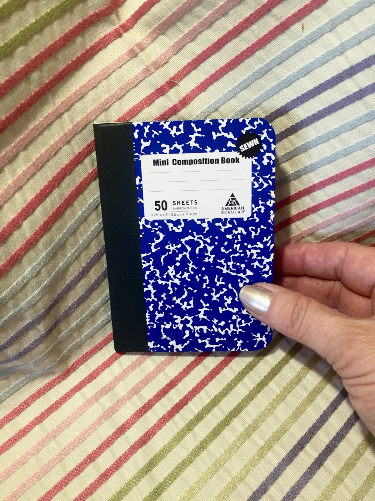 Gold Rush Gal Crafts Altered Mini Composition Book