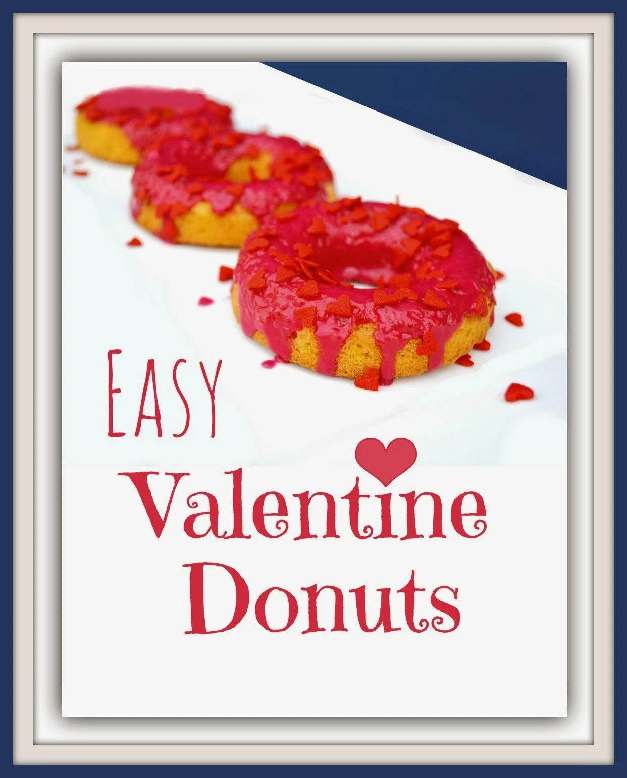 easy valentine donuts