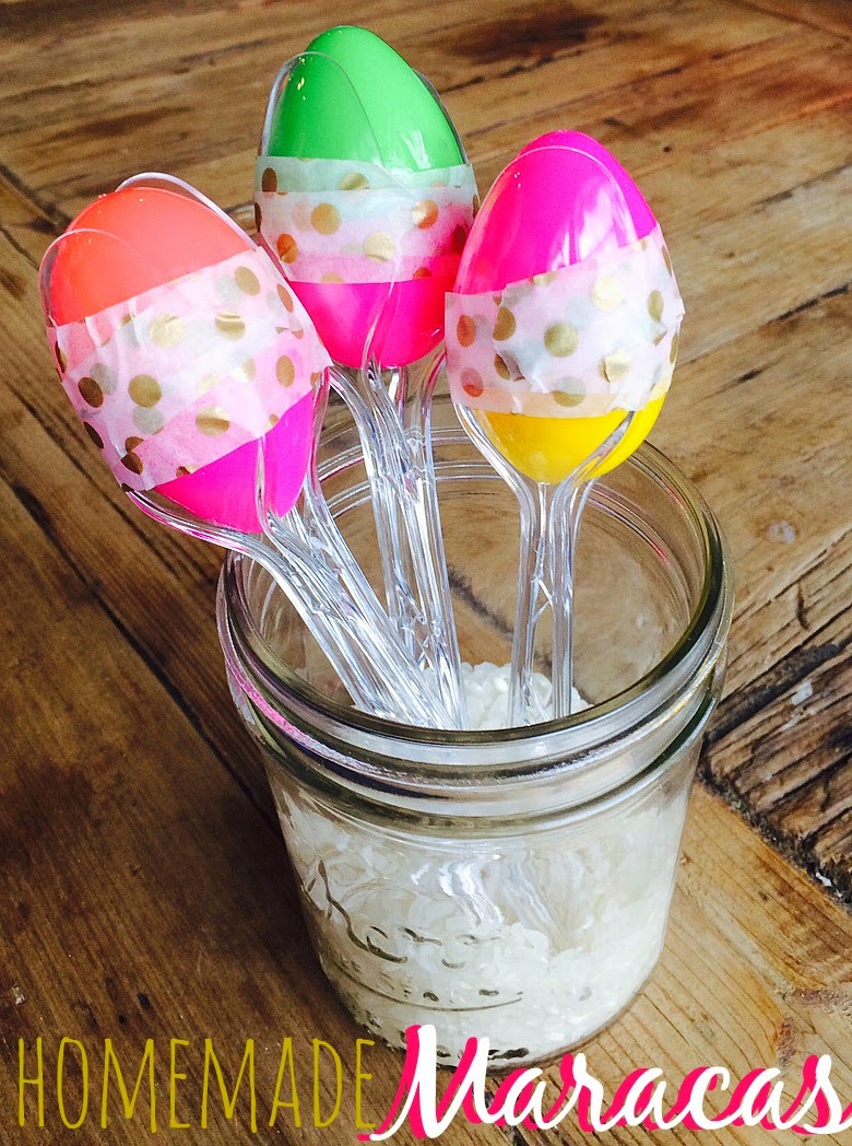 Blue Skies Ahead Cinco de Mayo crafts {Homemade Maracas and Eye of God