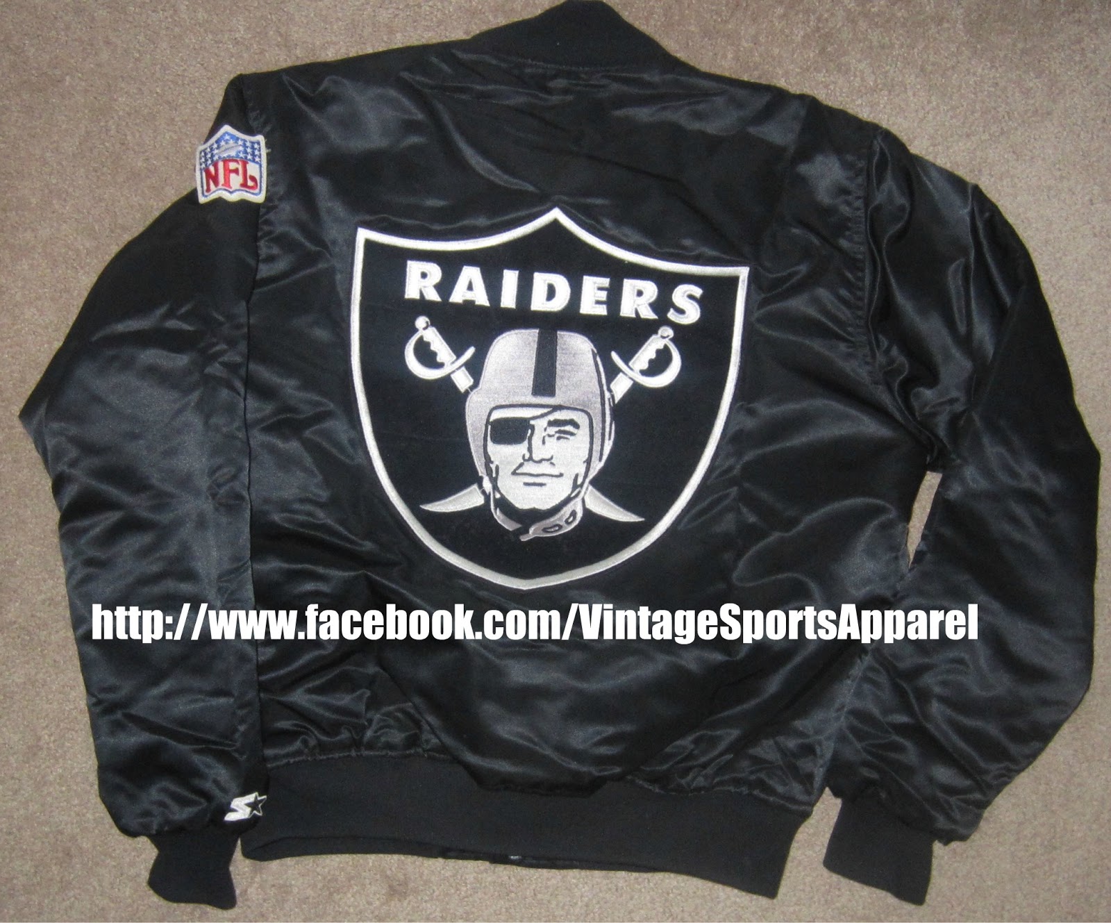 Vintage Oakland Los Angeles Raiders Satin Starter Jacket Mens Large ...