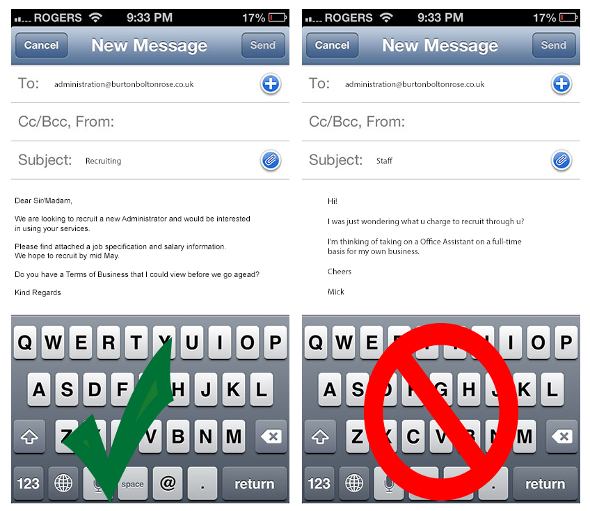 The Difference Between Good And Bad E mails The Difference Between Good And Bad E mails
