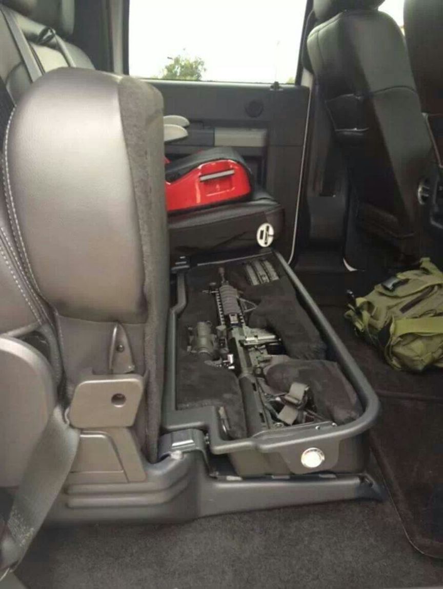 Under Car Seat Gun Safe