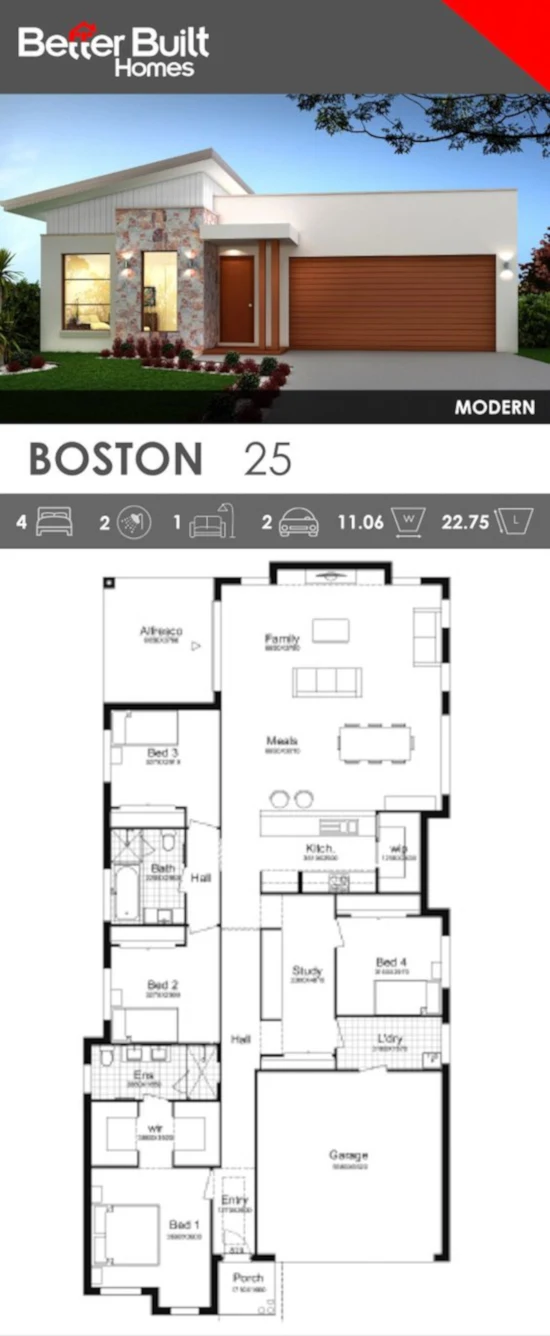 desain inspiratif rumah modern minimalis plus denah