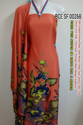 BCE SF 0026B: BATIK CARTEGENA EXCLUSIVE DESIGN, CANTIK, MENARIK, LEMBUT, SEJUK, SELESA &TAHAN LASAK