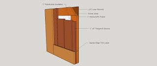 wood garage door construction