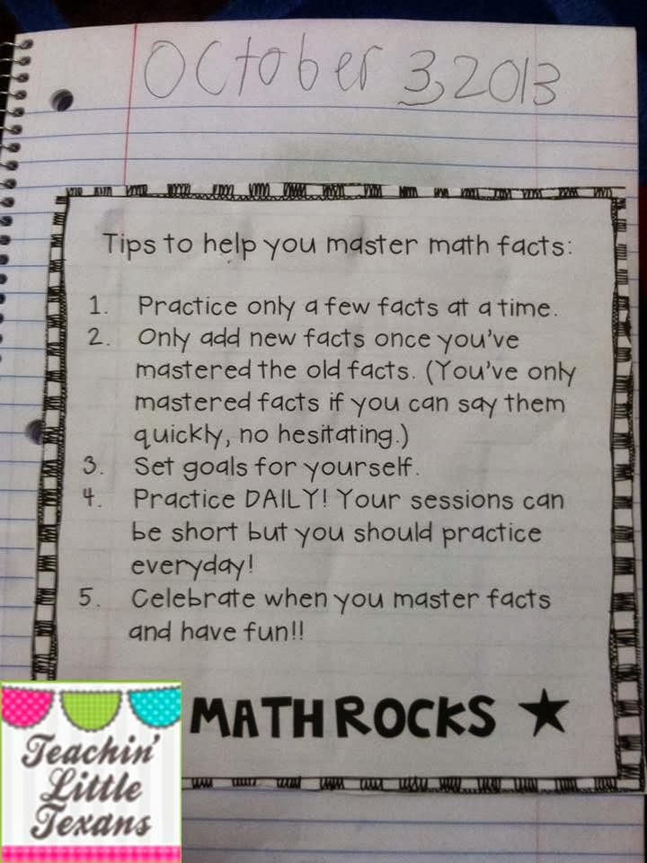 Teachin' Little Texans: Math Journal Freebies!