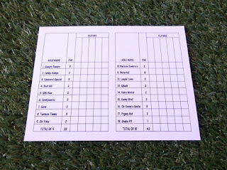 Scorecard for the Executive course 1 at Goony Golf of Spring Lake Park in Minnesota Scorecard for the Executive course 1 at Goony Golf of Spring Lake Park in Minnesota