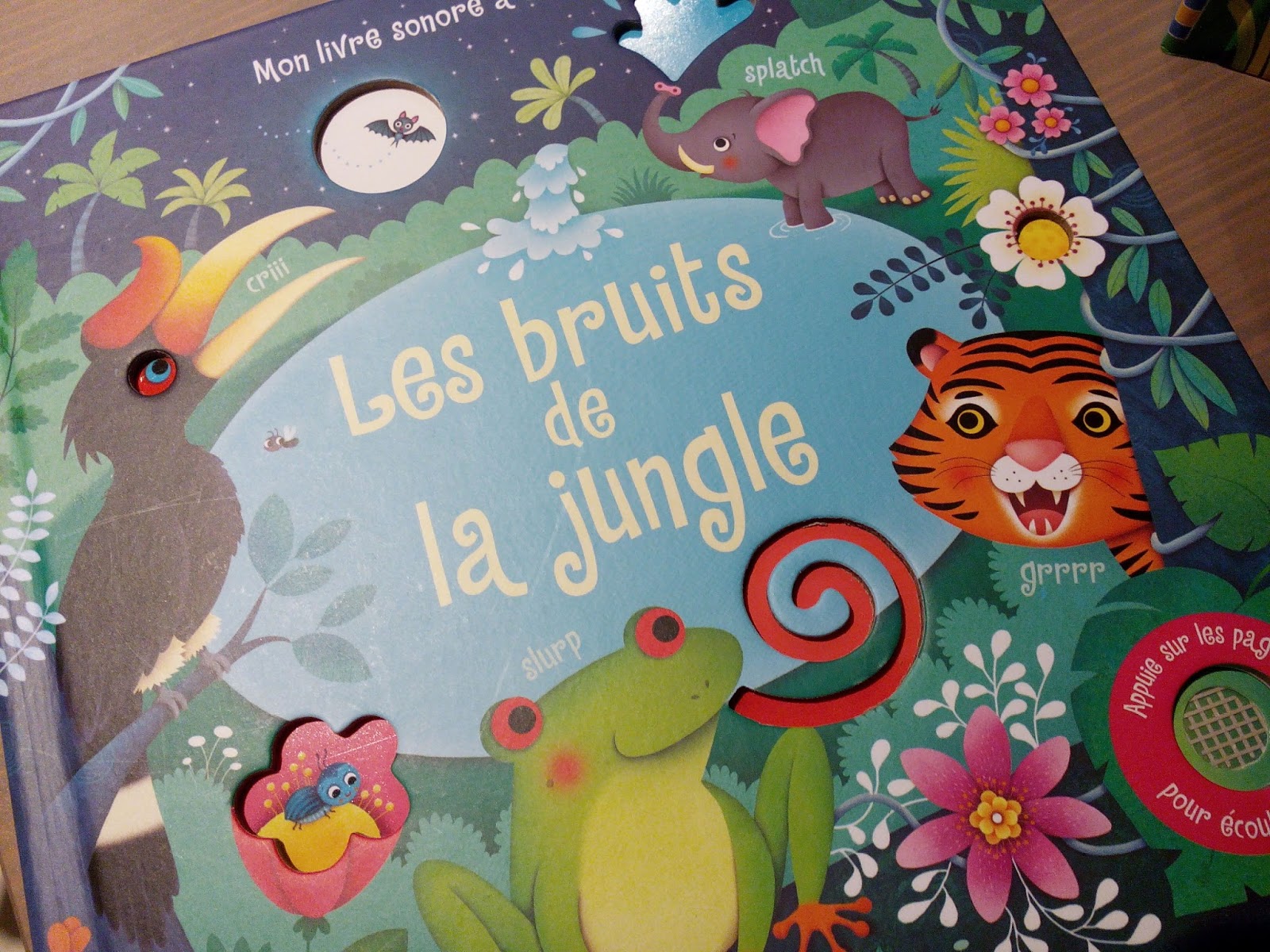 Les Bruits Du Jardin Mon Livre Sonore à Toucher Sous le feuillage: Les bruits de la jungle - Les bruits du jardin ♥ ♥ ♥