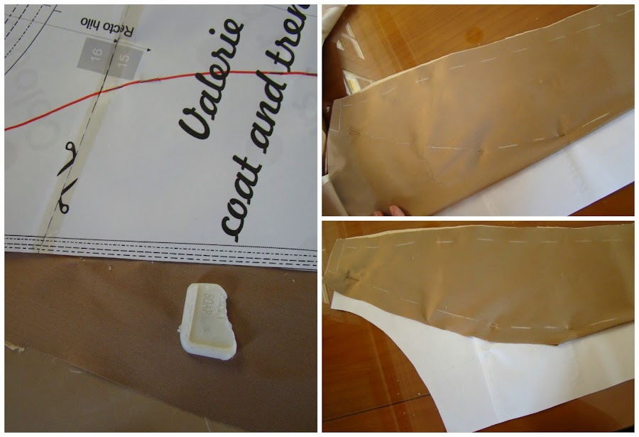 Corte a partir del patrón delantero del modelo